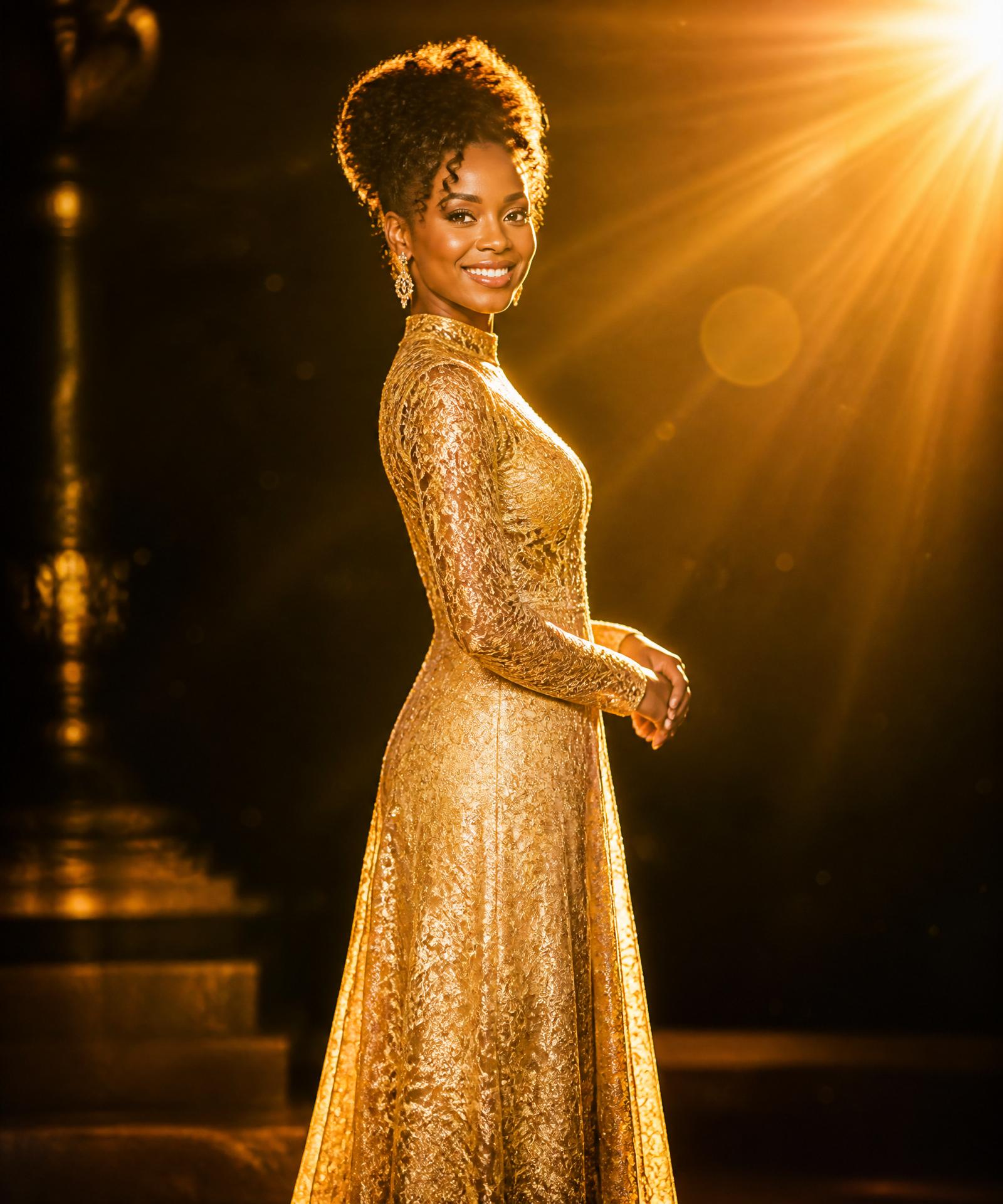 Woman emerging in golden light — She Girl Summit 2026